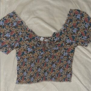 Floral crop top